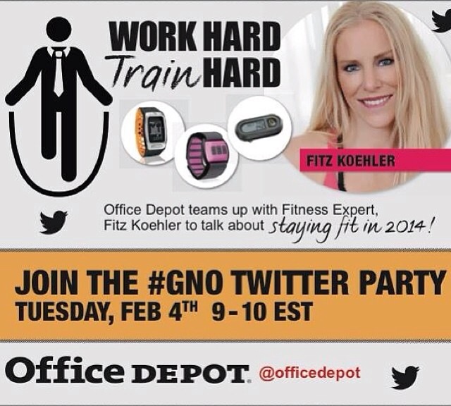Office Depot and Fitzness Pair Up for #GNO Twitter Party on Feb 4th