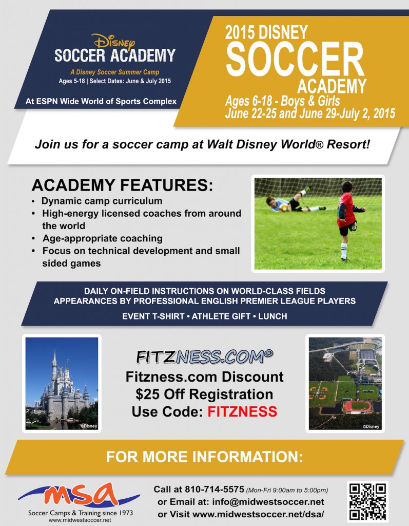 disney soccer academy discount code save on summer camp 