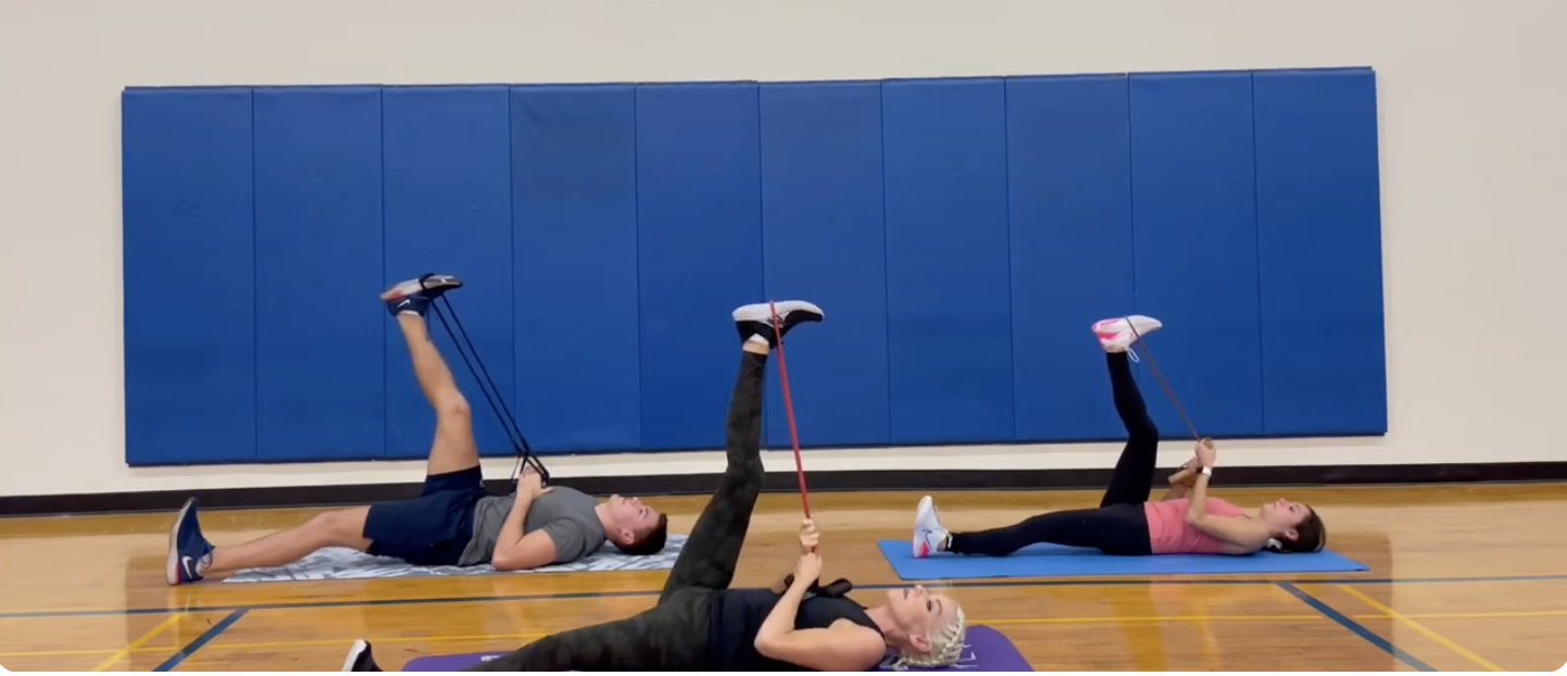 Stretch Routine With Rope Stretches for the hips and legs with Rope, Strap or Band - Fitzness.com